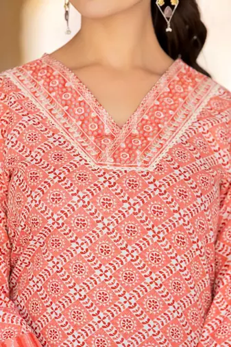 Ethnic Motifs Printed Regular Mirror Work Kurta with Trousers & With Dupatta