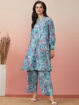 Floral Printed Kurta With Trouser 1