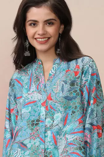 Floral Printed Kurta With Trouser