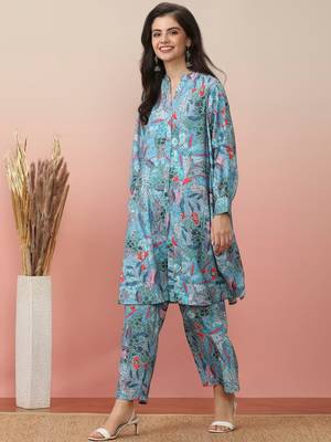 Floral Printed Kurta With Trouser 3