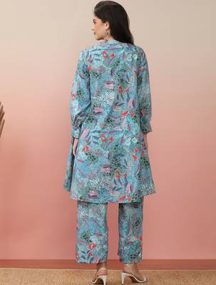 Floral Printed Kurta With Trouser 4