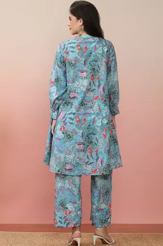 Floral Printed Kurta With Trouser