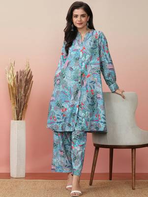 Floral Printed Kurta With Trouser 5
