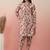 Geometric Printed Kurta With Dhoti Pant