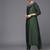 Women Green Ethnic Motifs Embroidered Sequinned Liva Kurta with Trousers & With Dupatta