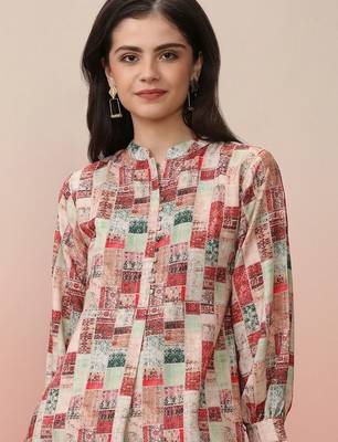 Geometric Printed Kurta With Dhoti Pant 2
