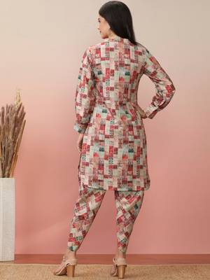 Geometric Printed Kurta With Dhoti Pant 4