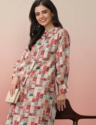 Geometric Printed Kurta With Dhoti Pant 7