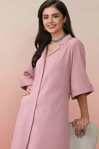 Shirt Collar Kurta With Trouser