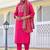 Floral Embroidered Regular Thread Work Kurta with Trousers & With Dupatta