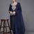 Women Embroidered Thread Work Chanderi Silk Kurta with Trousers & With