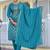 Floral Regular Pure Silk Kurta with Trouser & Dupatta