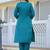 Floral Regular Pure Silk Kurta with Trouser & Dupatta