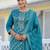 Floral Regular Pure Silk Kurta with Trouser & Dupatta