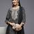 Women Black Bandhani Printed Pure Cotton Kurta with Palazzos & With Dupatta