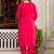 Regular Chanderi Silk Kurta with Trouser & Dupatta