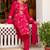 Regular Chanderi Silk Kurta with Trouser & Dupatta