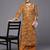 Women Mustard Yellow Floral Printed Panelled Gotta Patti Pure Cotton Kurta with Palazzos