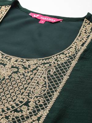 Women Ethnic Motifs Embroidered Regular Republic Day Kurta with Palazzos & With Dupatta 3