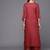 Women Maroon Ethnic Motifs Yoke Design Kurta with Palazzos