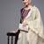 Women Purple & Cream Embroidered Gotta Patti Kurta with Trousers & Dupatta