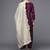 Women Purple & Cream Embroidered Gotta Patti Kurta with Trousers & Dupatta