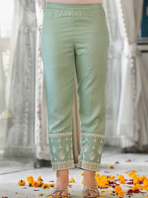 Ethnic Motifs Embroidered Regular Thread Work Kurta with Trousers & Dupatta 6