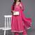Women Leheriya Printed Empire Gotta Patti Pure Cotton Kurta with Trousers & With Dupatta