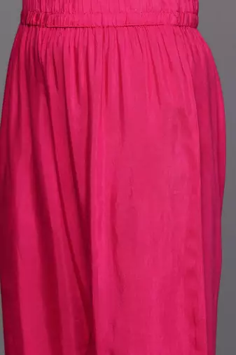 Ethnic Motifs Jacquard Kurta with Palazzos & Dupatta