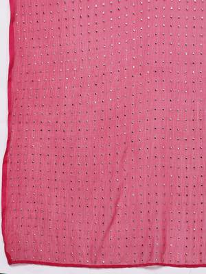 Ethnic Motifs Jacquard Kurta with Palazzos & Dupatta 4