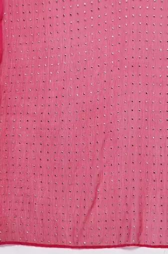 Ethnic Motifs Jacquard Kurta with Palazzos & Dupatta