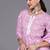 Women Lavender & White Floral Printed Gotta Patti Kurta with Palazzos & Dupatta