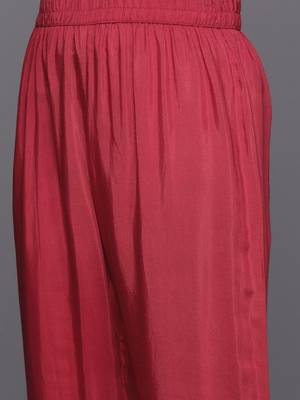 Ethnic Motifs Jacquard Kurta with Trousers & Dupatta 3