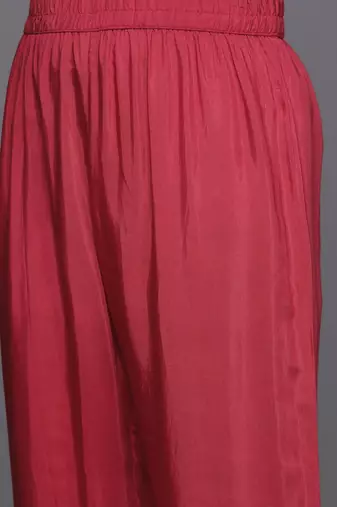 Ethnic Motifs Jacquard Kurta with Trousers & Dupatta