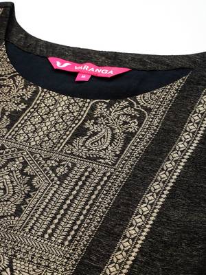 Women Woven Design Regular Kurta with Trousers & With Dupatta 3