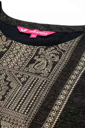 Women Woven Design Regular Kurta with Trousers & With Dupatta
