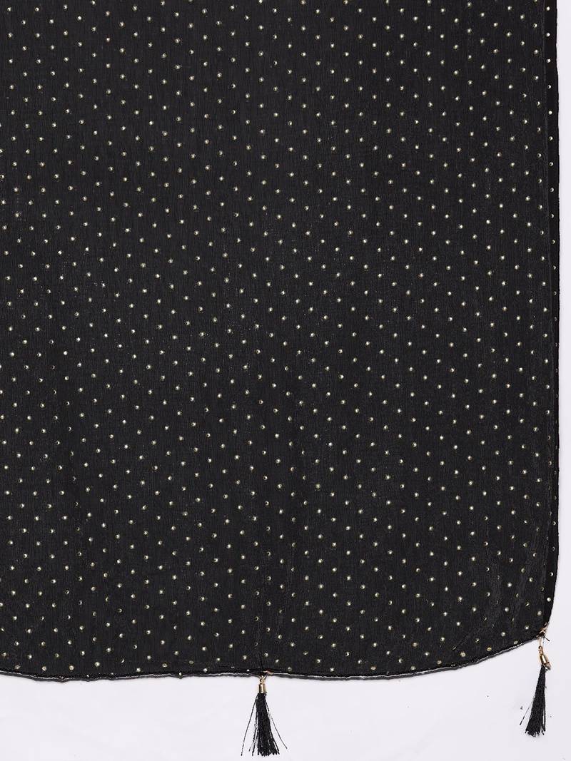 Women Woven Design Regular Kurta with Trousers & With Dupatta