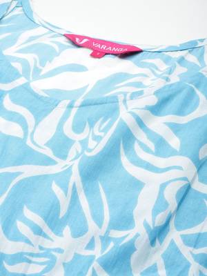 Floral Printed Pure Cotton Kurta with Trousers & Dupatta 3