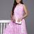 Floral Printed Keyhole Neck Pure Cotton Anarkali Kurta with Palazzos