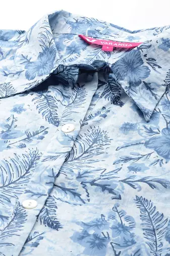 Floral Printed Pure Cotton Kurta with Trousers