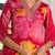 V-Neck Mirror Embellished Straight Kurta With Trousers & Chiffon Dupatta