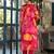 V-Neck Mirror Embellished Straight Kurta With Trousers & Chiffon Dupatta