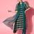 Teal Poly Georgette Kaftan Kurta Set
