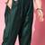 Teal Poly Georgette Kaftan Kurta Set