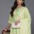 Women Floral Printed Empire Mirror Work Pure Cotton Kurta with Trousers & Dupatta