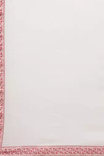 Women Red & White Ethnic Motifs Printed Kurta with Palazzos & With Dupatta