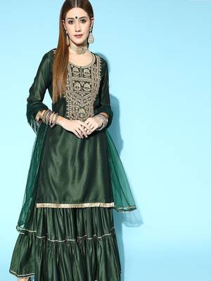 Ethnic Motifs Liva Kurta Set 1