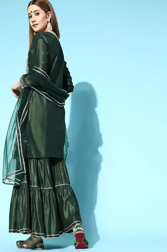 Ethnic Motifs Liva Kurta Set