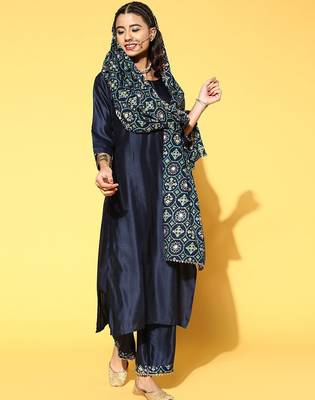 Solid Liva Kurta Set 1