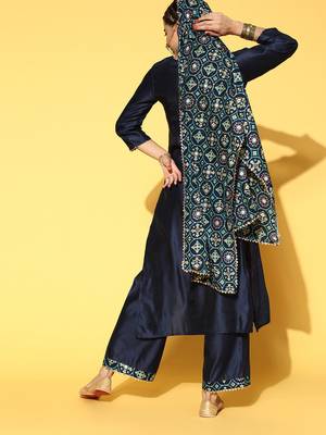 Solid Liva Kurta Set 4